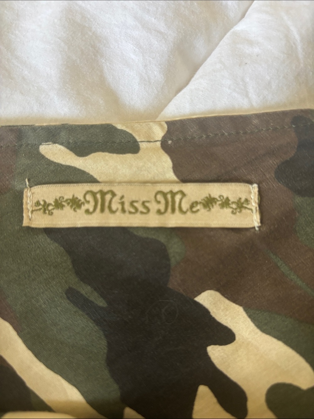 Miss Me Camouflage Maxi Skirt with Embroidered Dragon - Picture 5 of 9